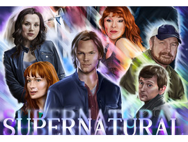 Supernatural movie poster digital konst