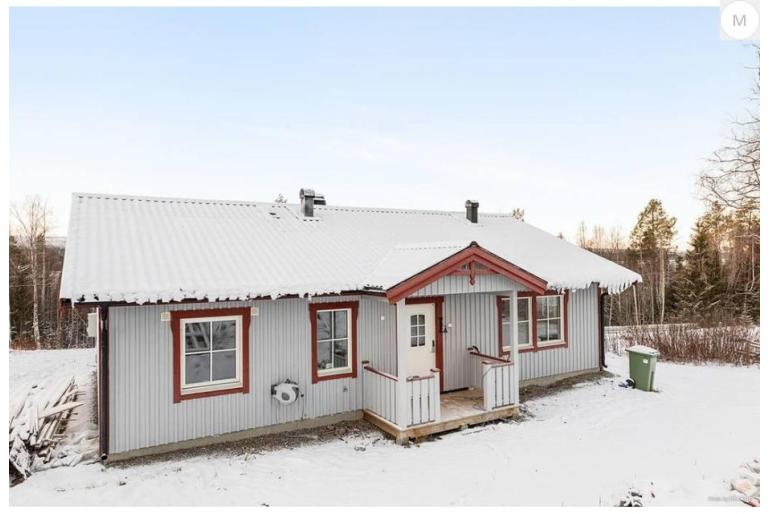 Nyare enplansvilla i Jämtland 200m till sjön
