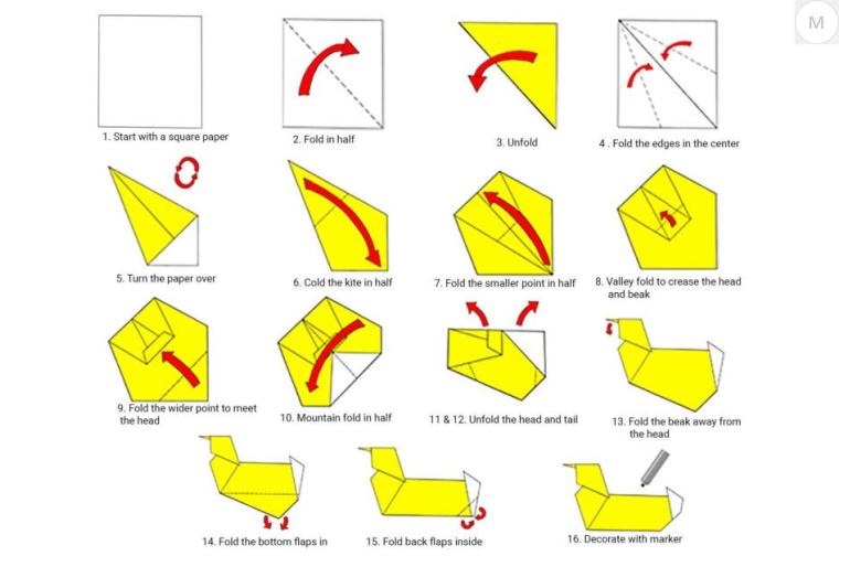 origami directions