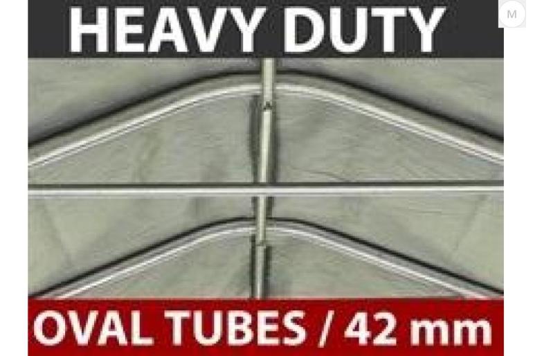 Garagetält-Båthall PRO 3,6 x 4,8 x 2,7 PE Grå Nu 5955:-