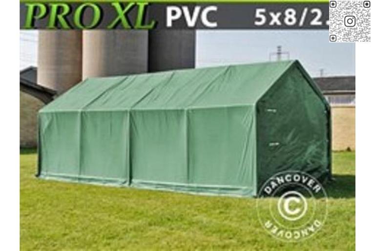 Lagertält  PRO 5 x 8 x 2,5 x 3,89 m XL 500 g/m² PVC